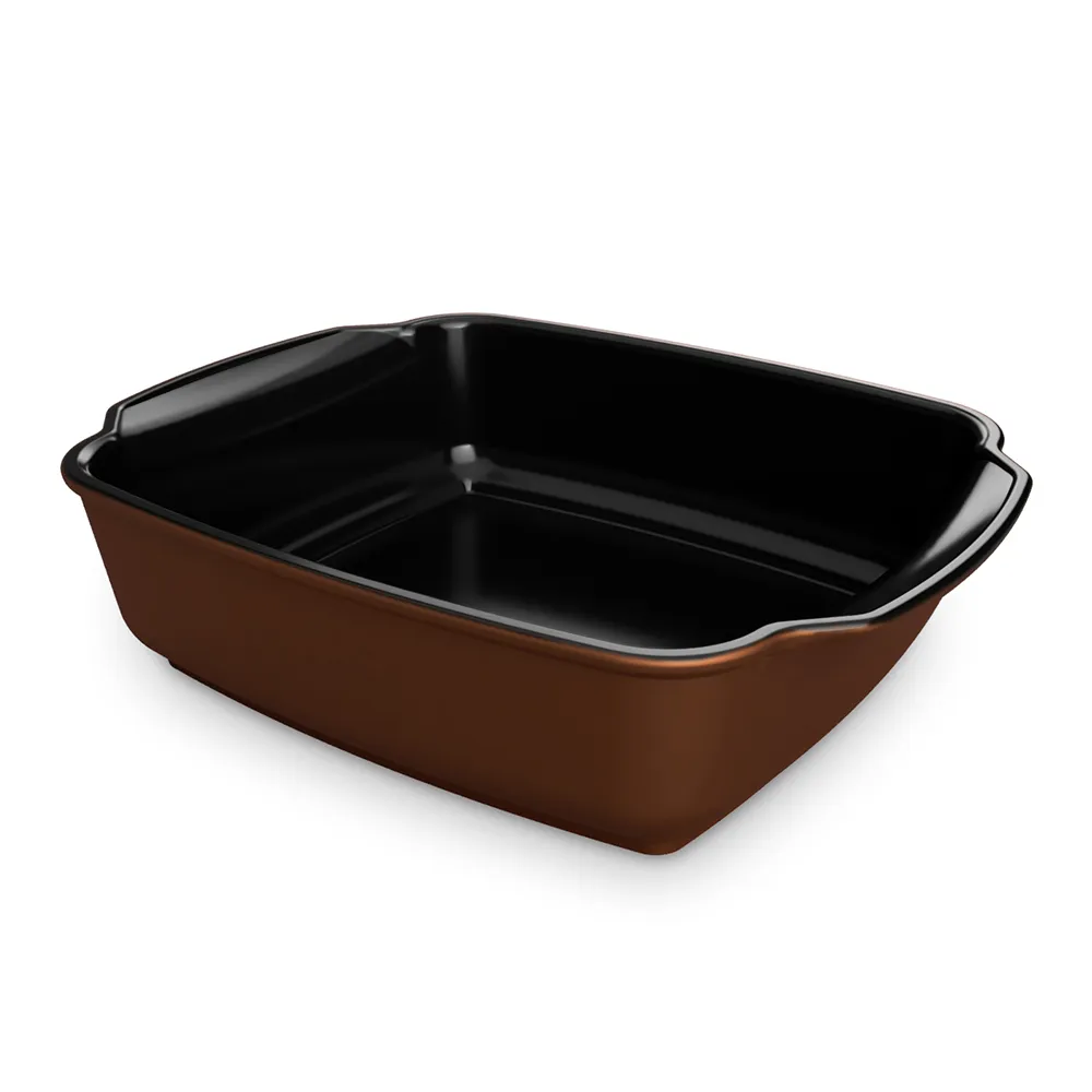 Assadeira De Cerâmica Gusto 24X22Cm 2 Litros - Cobre