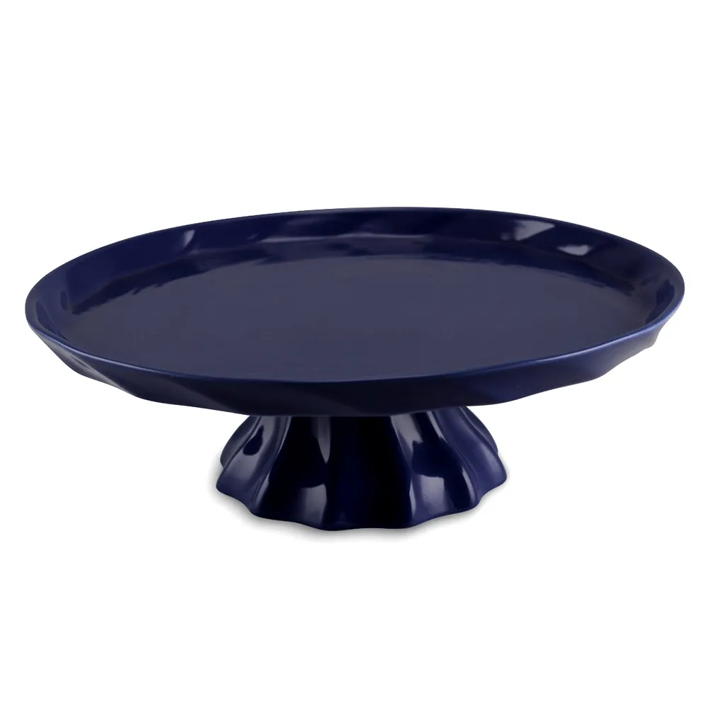 Boleira De Cerâmica Twist 31,5Cm - Cobalto