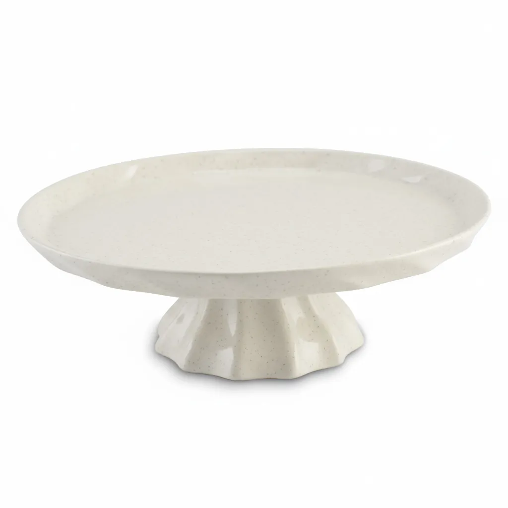 Boleira De Cerâmica Twist 31,5Cm - Flocos