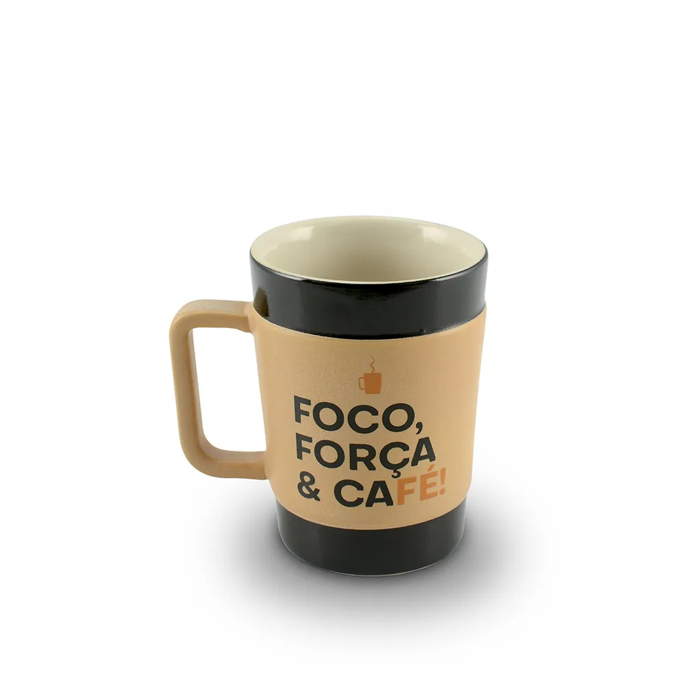 Caneca De Cerâmica Coffee To Go 150Ml Pardo Fosco (Foco)