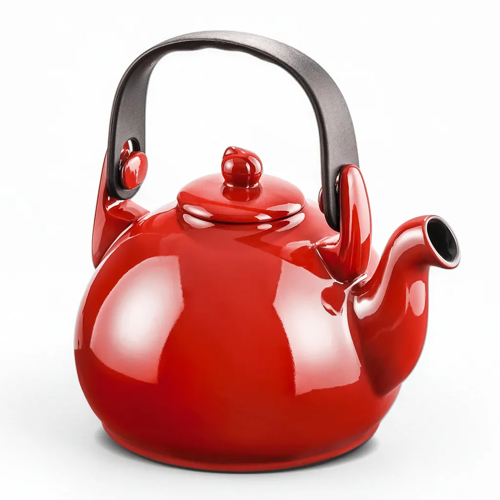 Chaleira De Cerâmica Colonial 1,7 Litro - Vermelho Coral