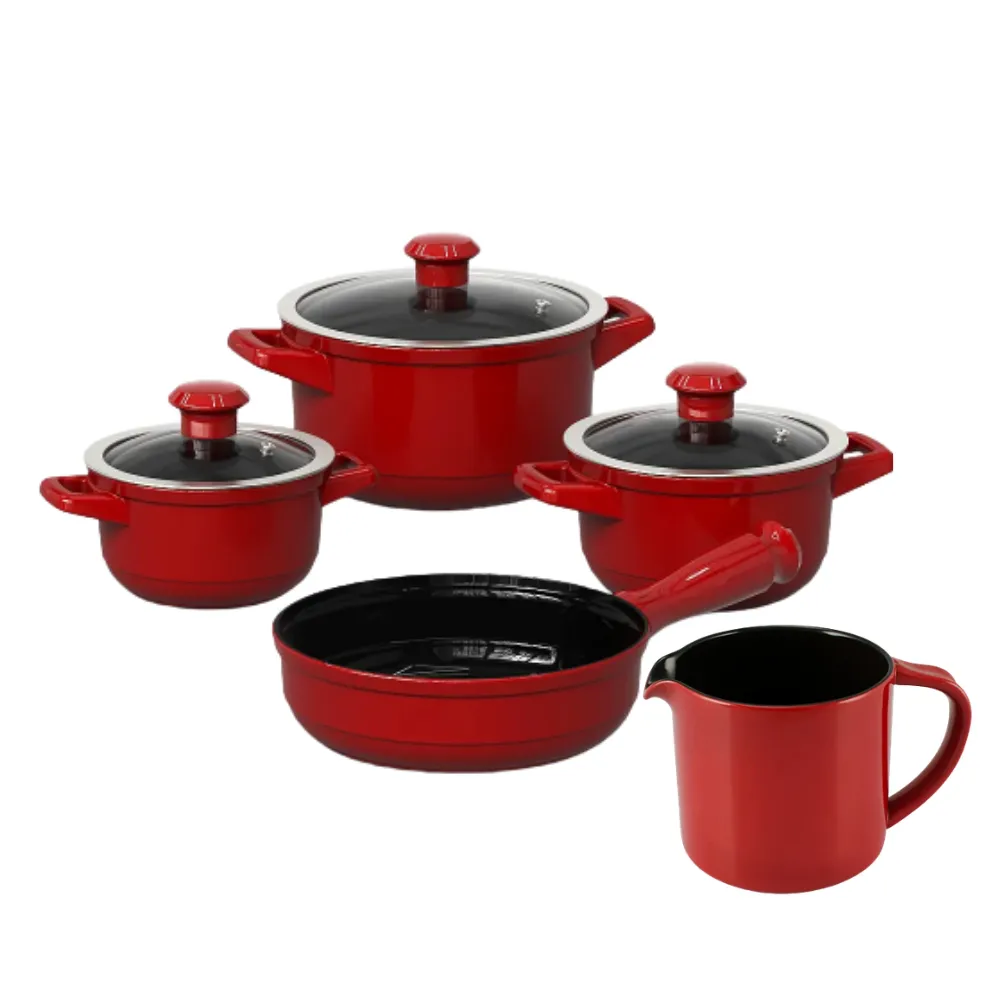Combo Cozinha Duo Pomodoro Jogo de Panelas 4 pcs + Fervedor