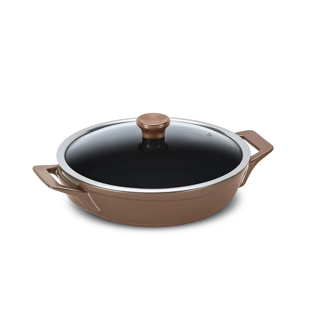 Frigideira De Cerâmica Clear 28Cm Com Alca 2,5 Litros - Cobre
