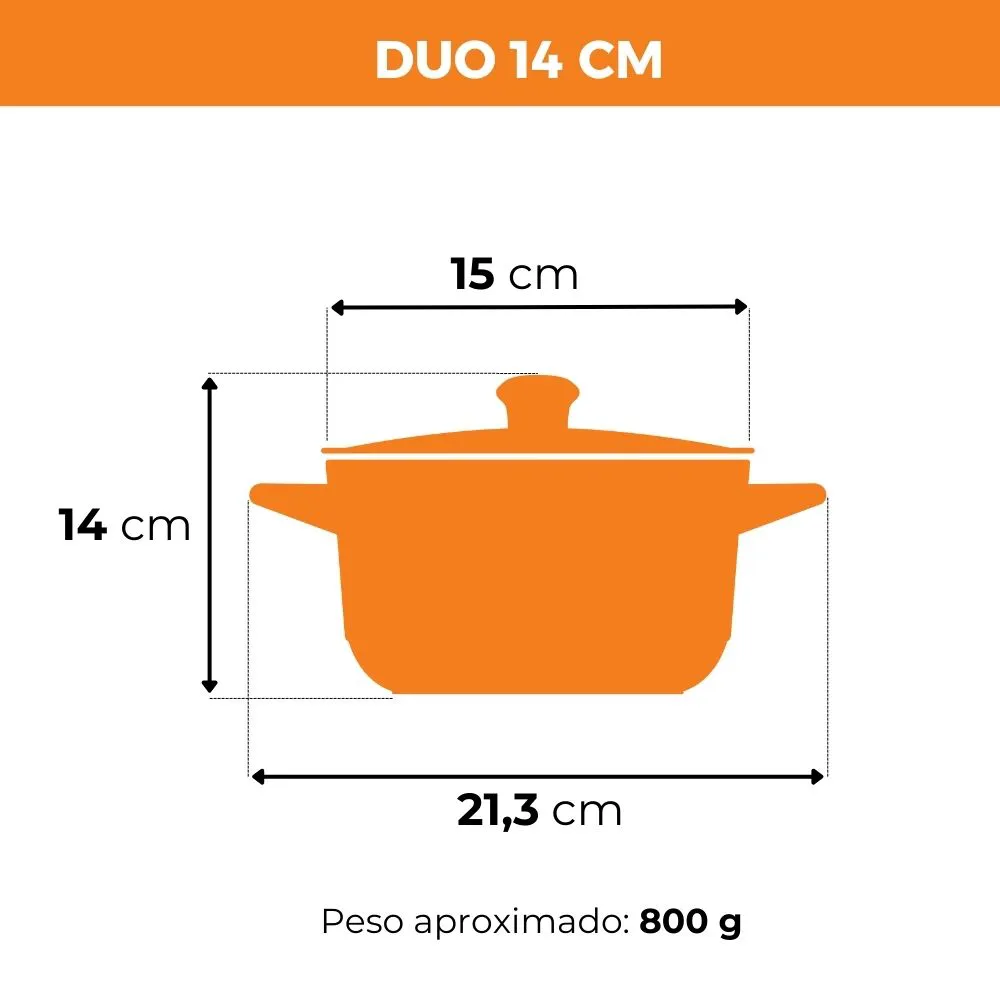 Jogo De Panelas De Cerâmica Duo Smart 5 Pcs - Chocolate