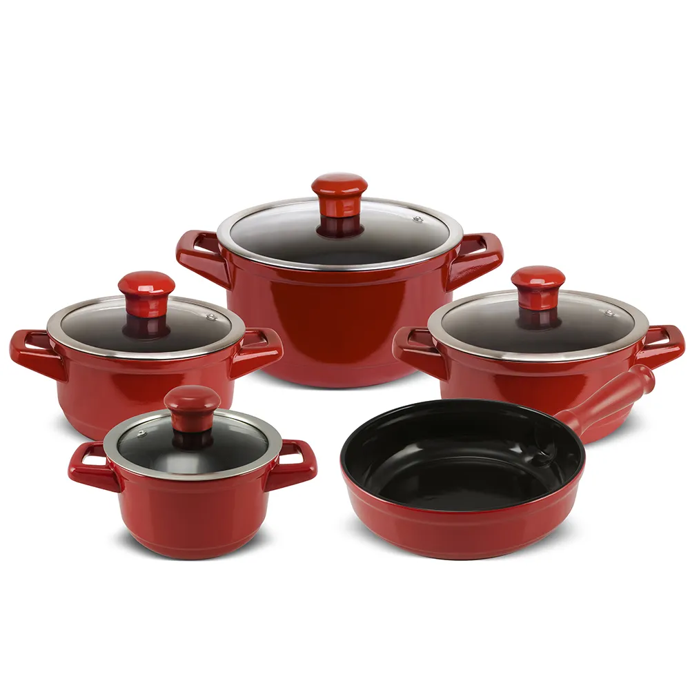 Jogo De Panelas De Cerâmica Duo Smart 5 Pcs - Pomodoro