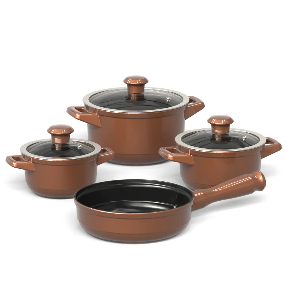 Jogo De Panelas Duo 4 Pcs - Cobre