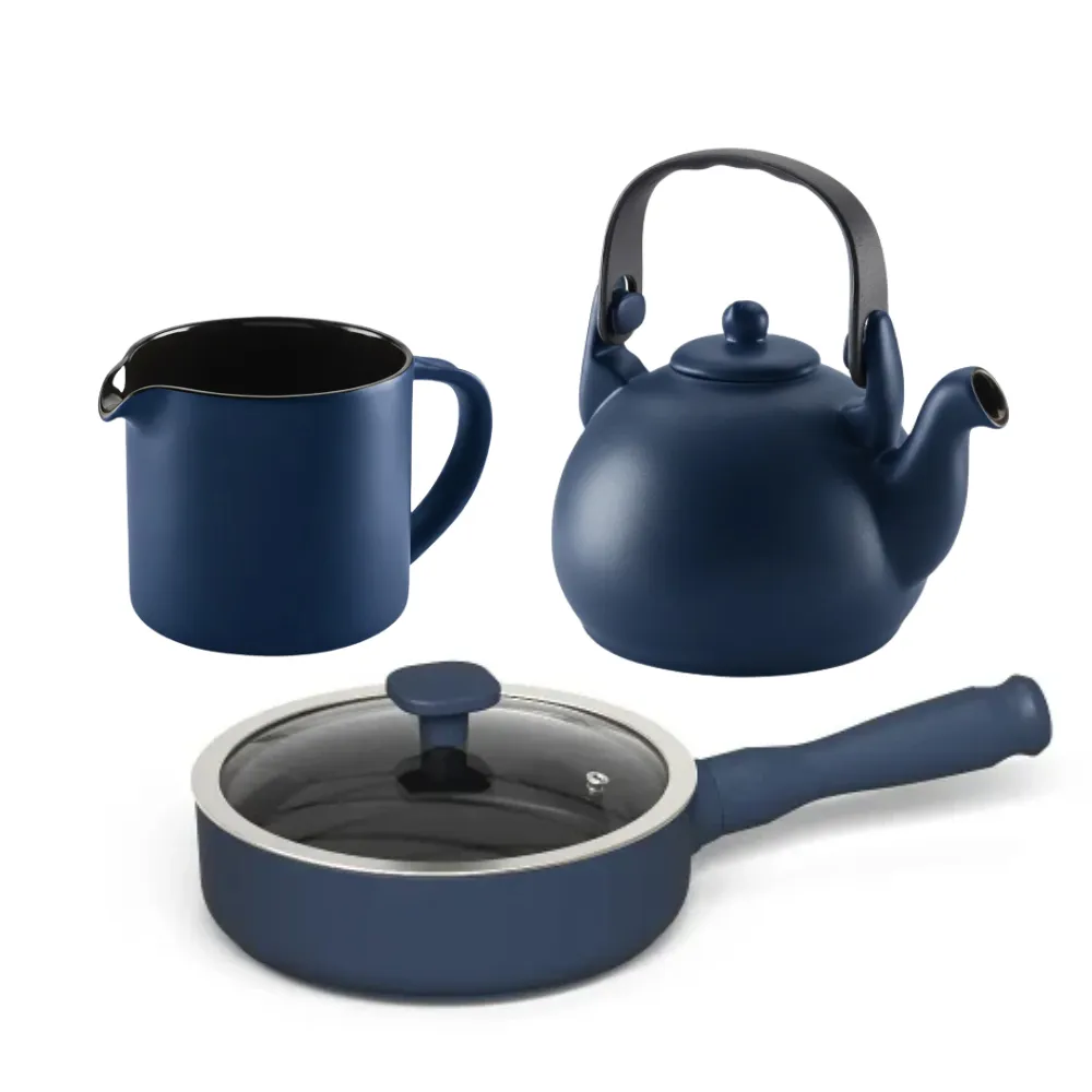 Kit Cozinha Completa Azul Índigo - 3 peças