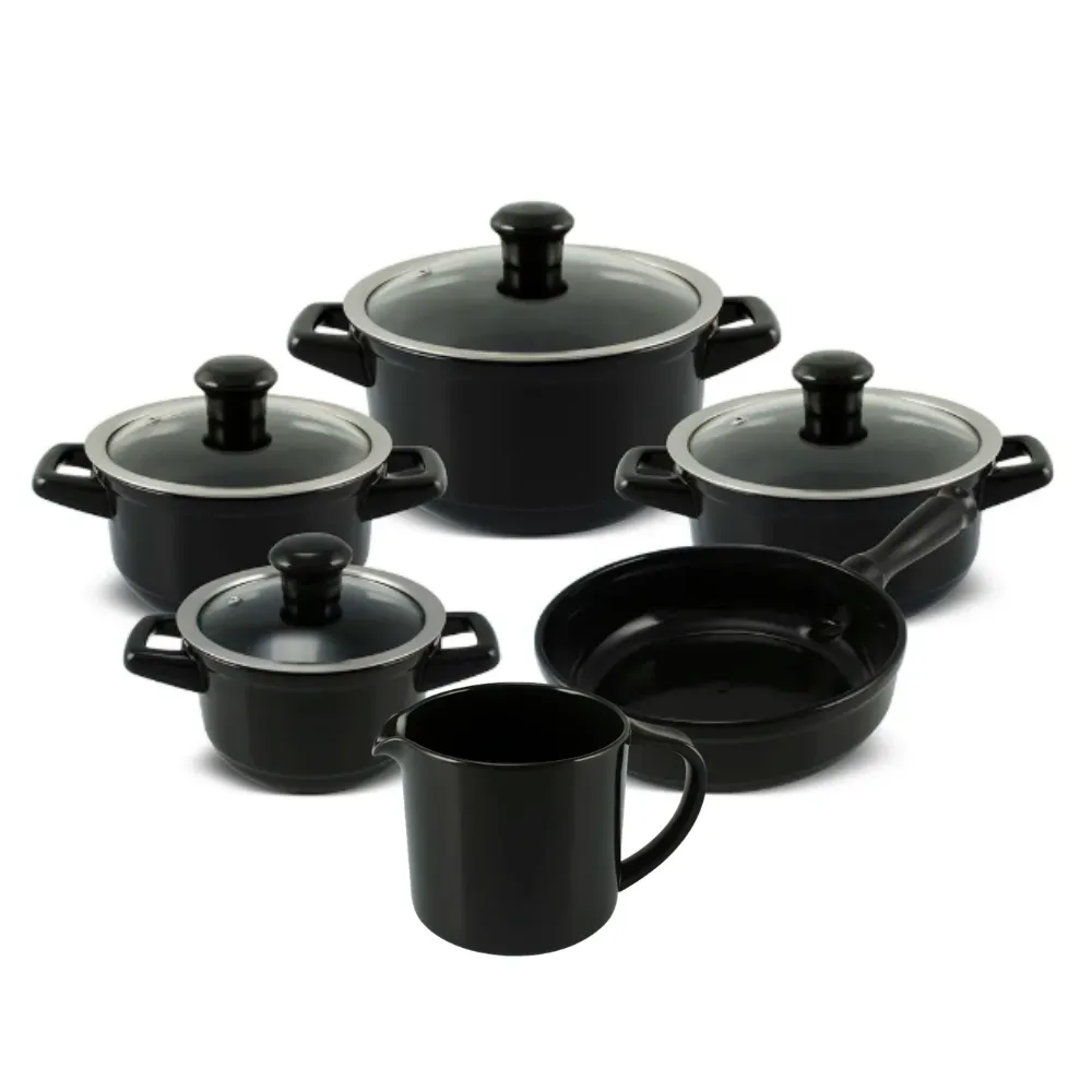 Kit Cozinha Completa Duo 6 peças - Preto