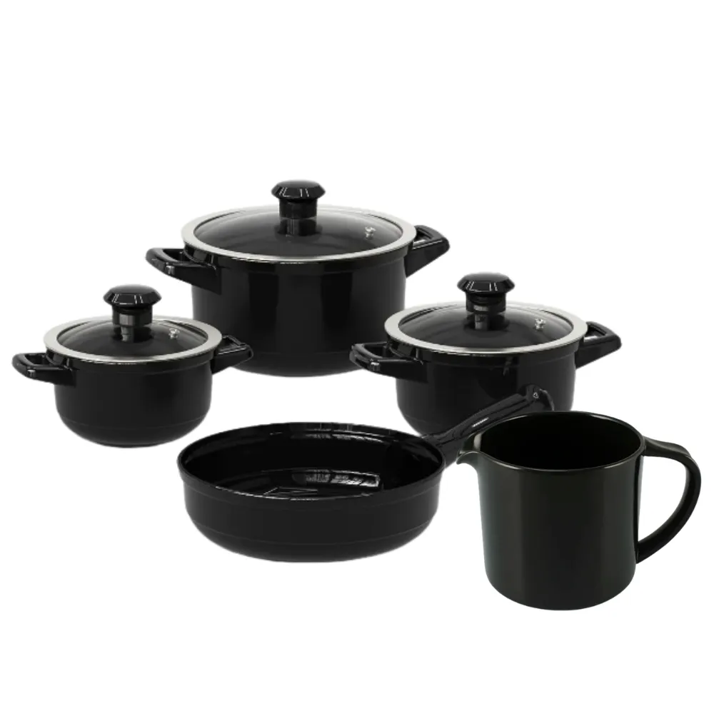 Kit Cozinha Duo 5 Peças - Preto