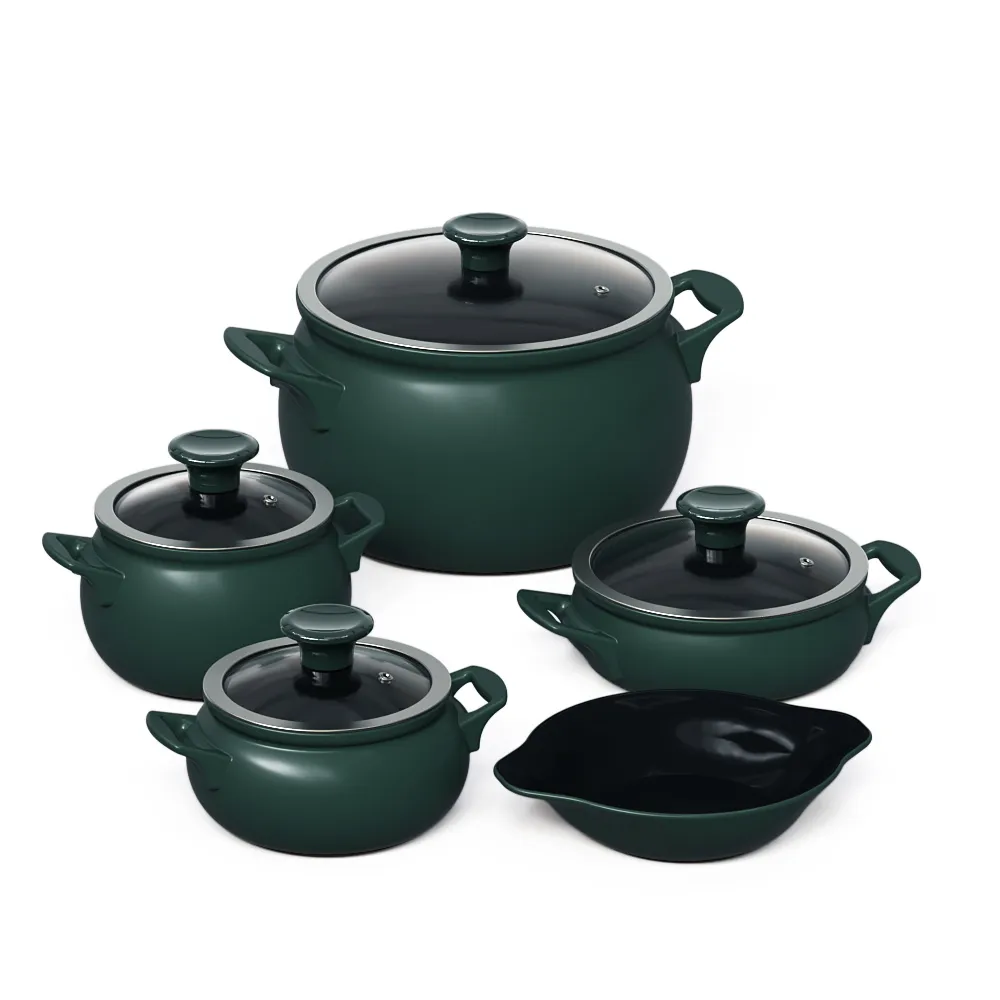 Kit De Panelas De Cerâmica Feijoada New Premiere 5Pcs - Matte