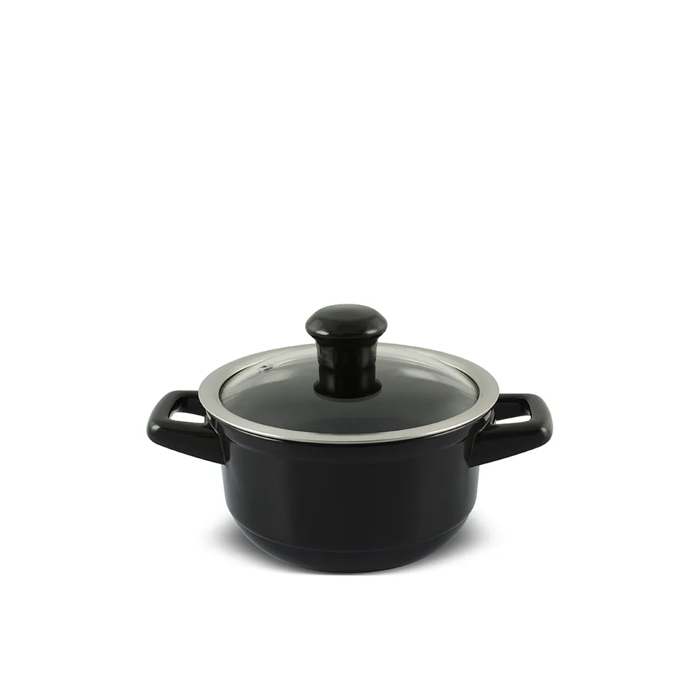 Panela De Cerâmica Duo 16Cm 1,1 Litro - Preto