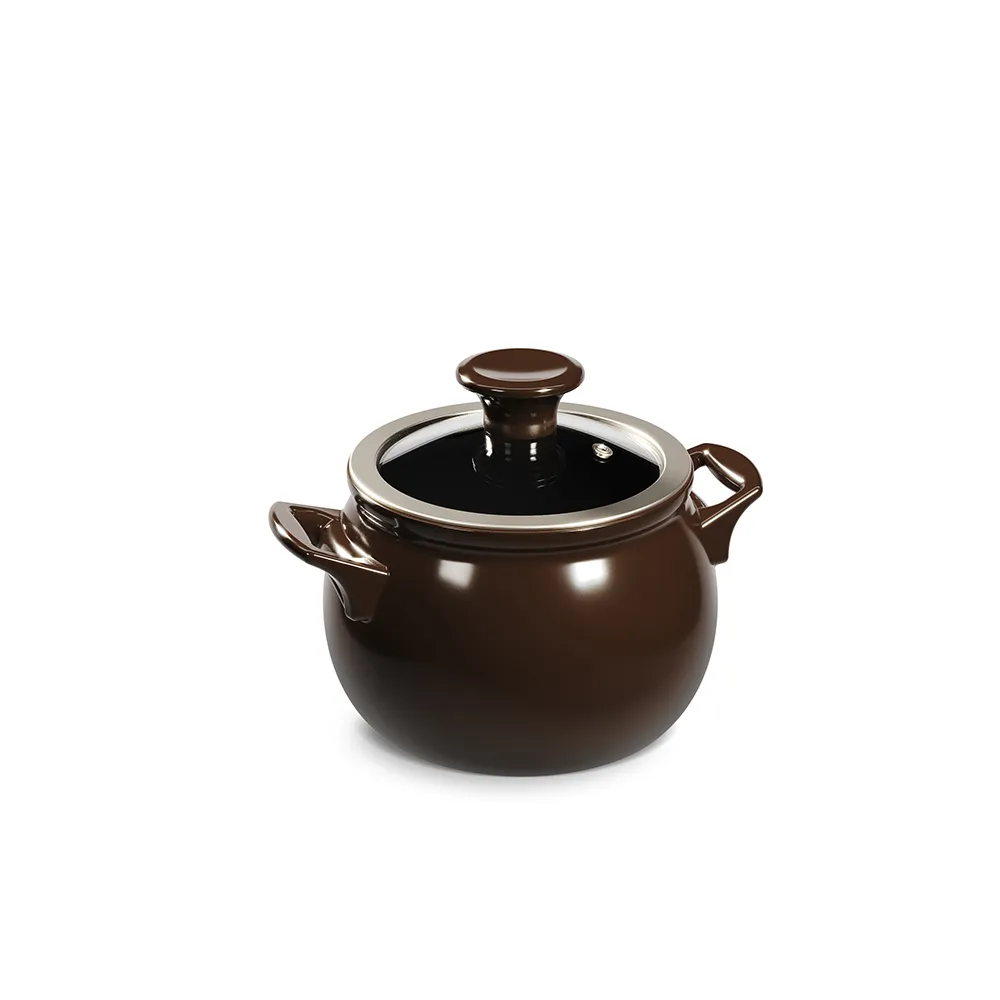 Panela De Cerâmica New Premiere 14Cm 1,6 Litro - Chocolate