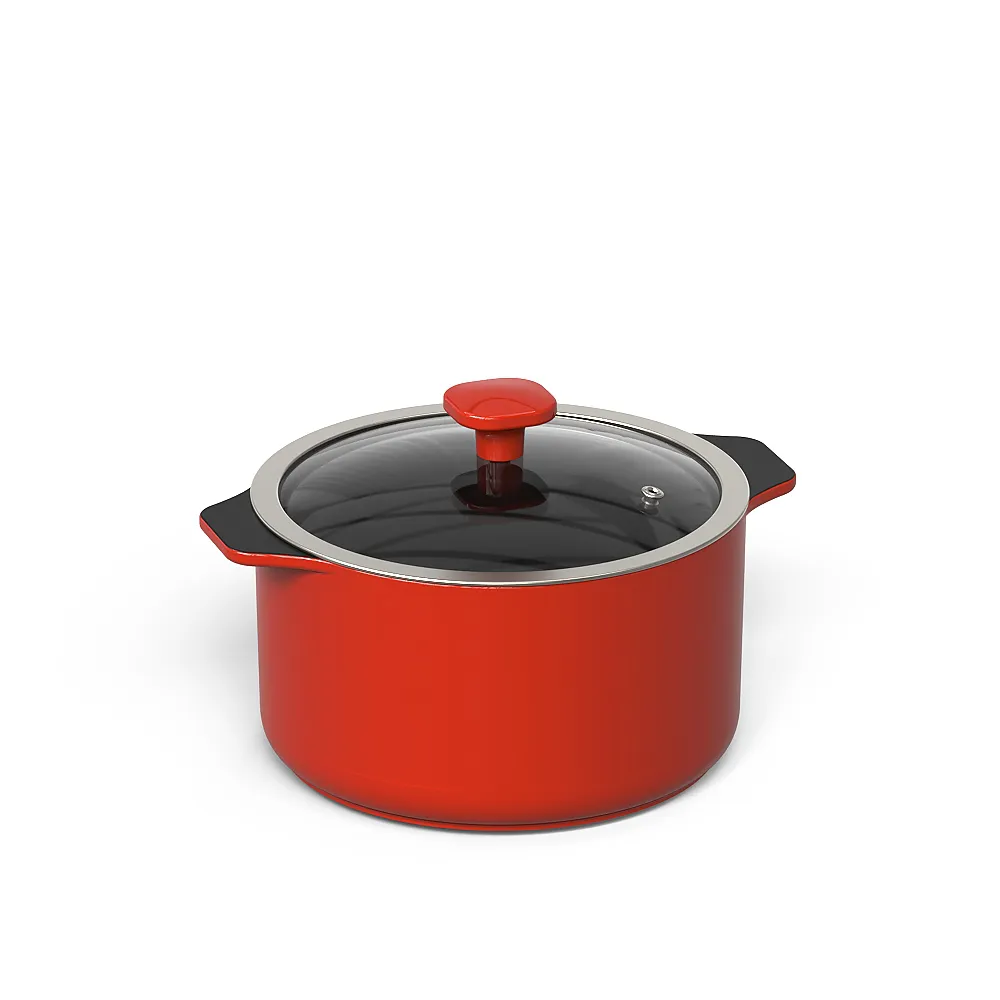 Panela De Cerâmica Slim 20Cm 2,7 Litros - Vermelho Coral